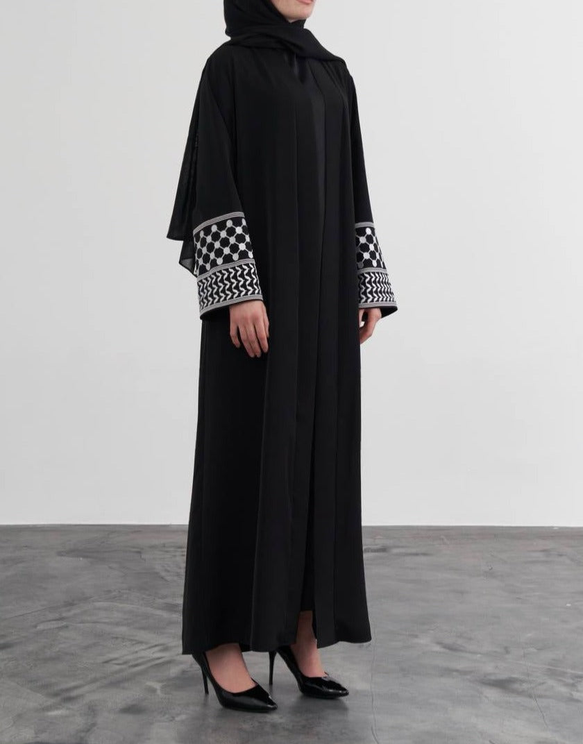 PLSTN Kimono Kuffiyeh Abaya