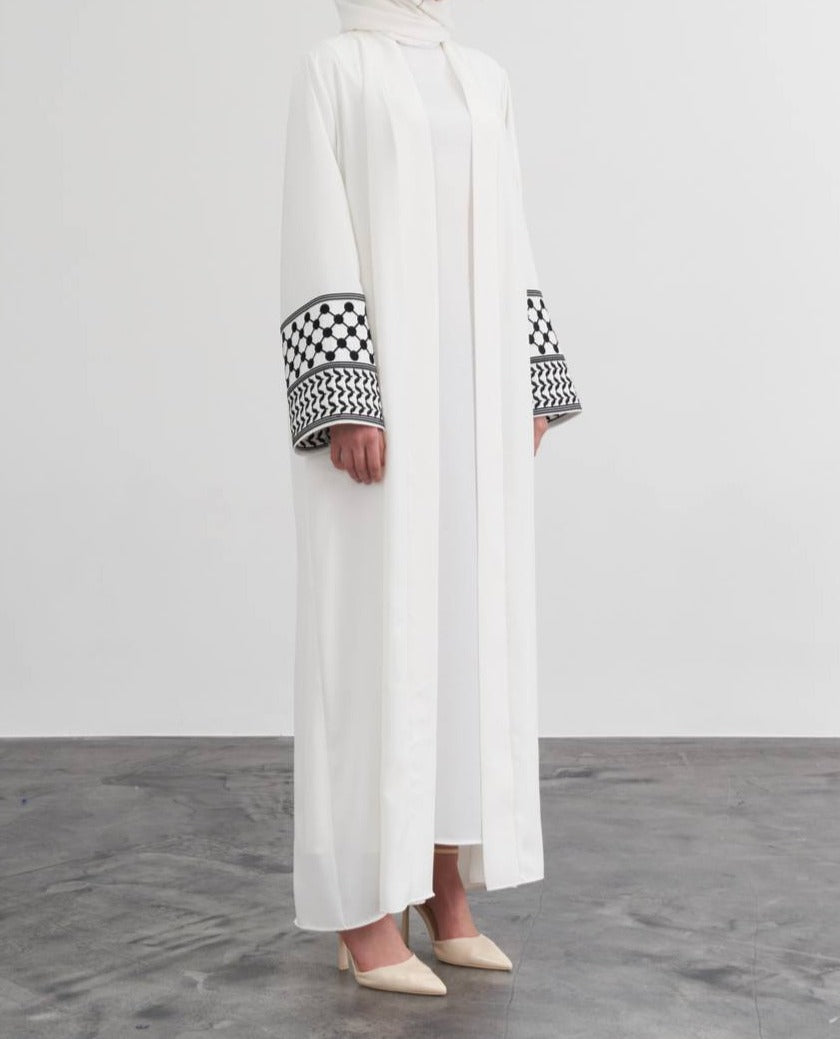 PLSTN Kimono Kuffiyeh Abaya