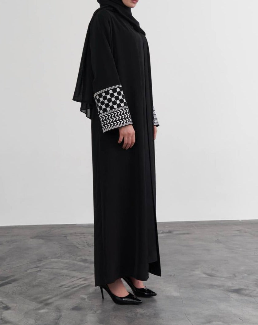 PLSTN Kimono Kuffiyeh Abaya