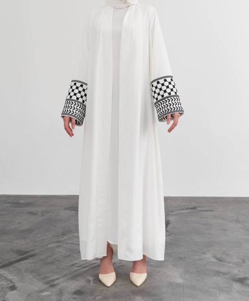 PLSTN Kimono Kuffiyeh Abaya