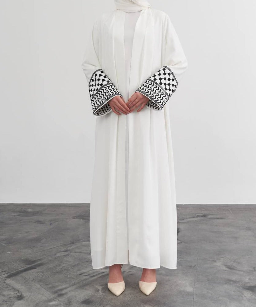 PLSTN Kimono Kuffiyeh Abaya