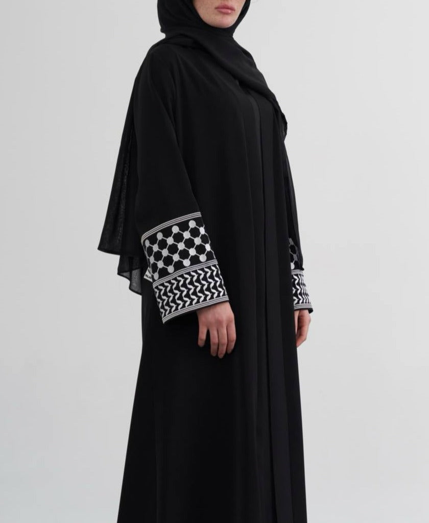 PLSTN Kimono Kuffiyeh Abaya