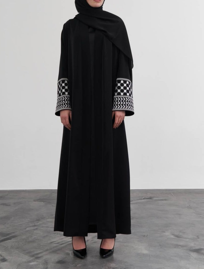 PLSTN Kimono Kuffiyeh Abaya